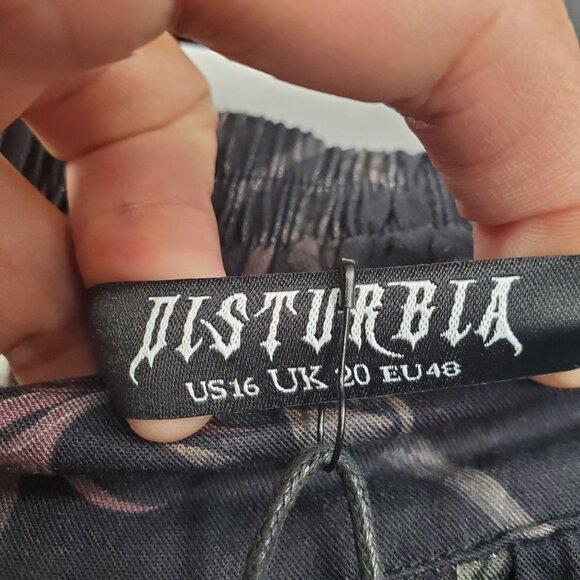 Disturbia Rosanella Floral Print Midi Skirt Women Size US 16 NWT Goth - Picture 7 of 14